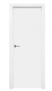 Puerta-madera-lacada-blanco-liso
