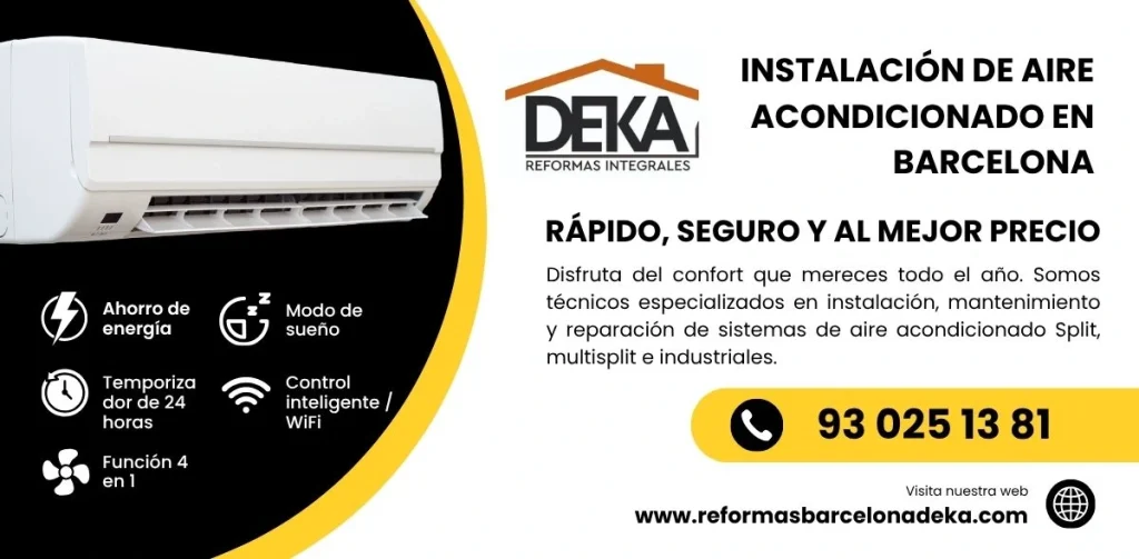 instalación de aire acondicionado Barcelona