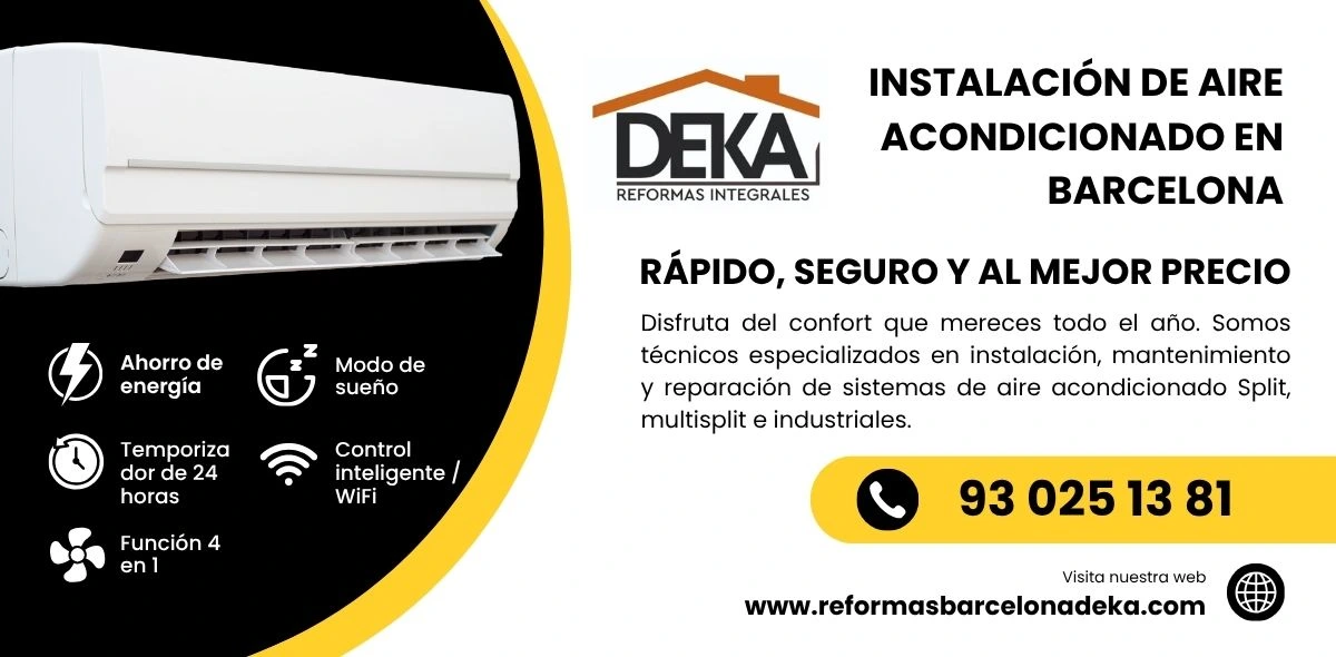 instalación de aire acondicionado Barcelona