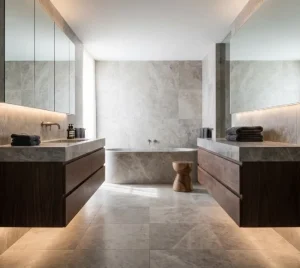 madera para baño tendencia